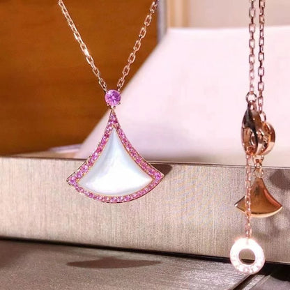 [OAK JURI]DREAM NECKLACE MOP DIAMOND PINK
