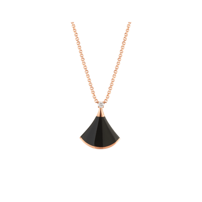 [OAK JURI]DREAM NECKLACE ONYX 1 DIAMOND