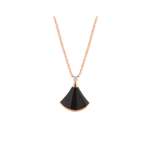 [OAK JURI]DREAM NECKLACE ONYX 1 DIAMOND