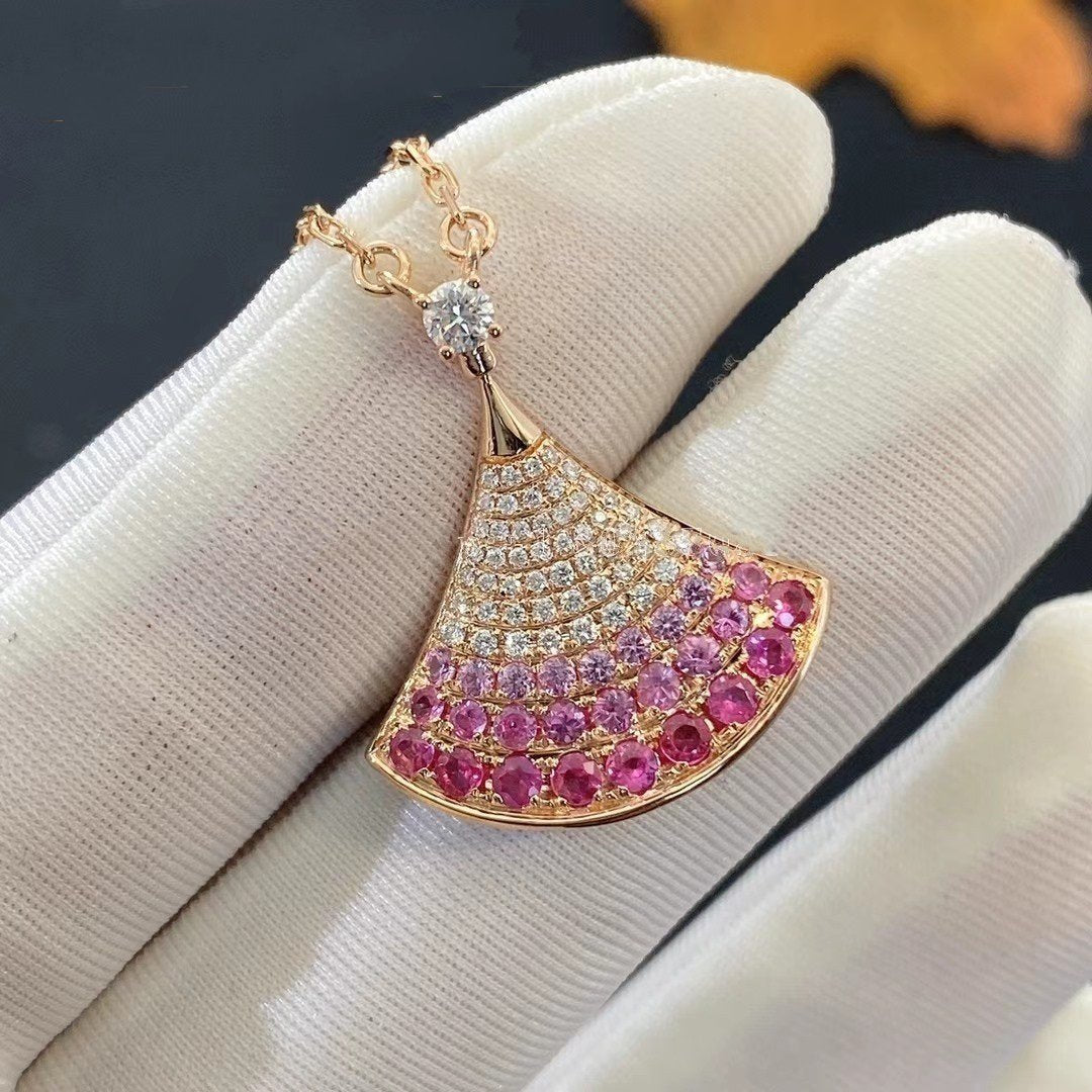 [OAK JURI]DREAM NECKLACE PINK GOLD PINK DIAMOND