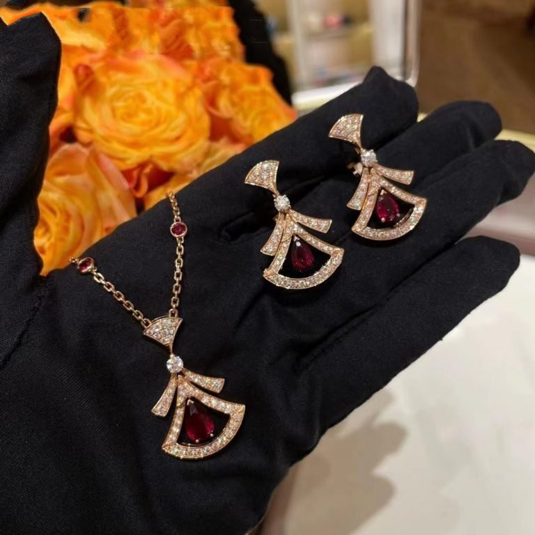 [OAK JURI]DREAM NECKLACE CARNELIAN DIAMOND PINK GOLD