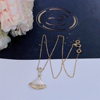 [OAK JURI]DREAM NECKLACE MOP GOLD DIAMOND