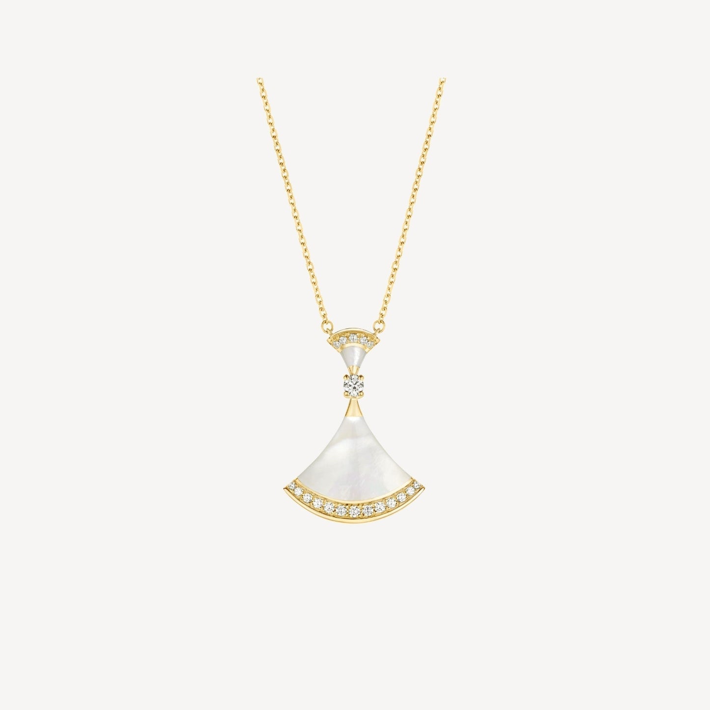 [OAK JURI]DREAM NECKLACE MOP GOLD DIAMOND