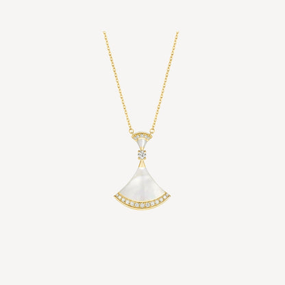 [OAK JURI]DREAM NECKLACE MOP GOLD DIAMOND