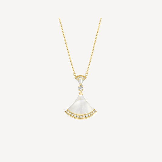 [OAK JURI]DREAM NECKLACE MOP GOLD DIAMOND