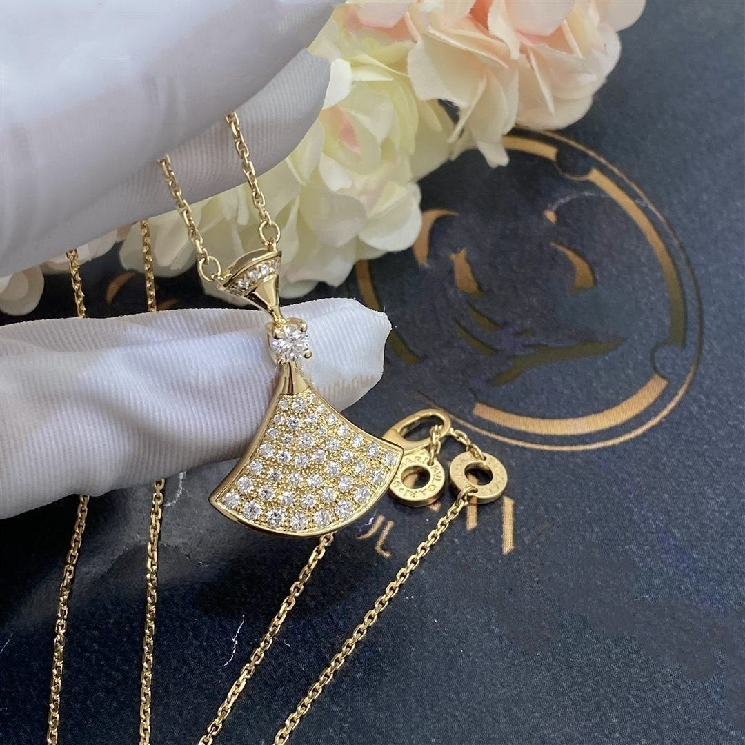[OAK JURI]DREAM NECKLACE GOLD FULL DIAMOND