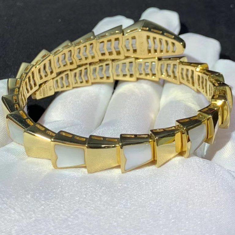 [OAK JURI]SERPENTI BRACELET MOP GOLD