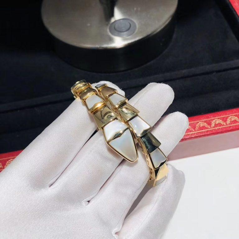 [OAK JURI]SERPENTI BRACELET MOP GOLD