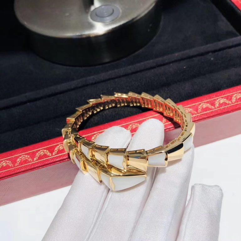 [OAK JURI]SERPENTI BRACELET MOP GOLD