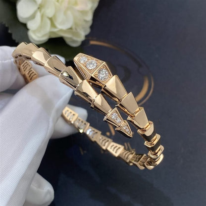 [OAK JURI]SERPENTI BRACELET DIAMONDS PINK GOLD