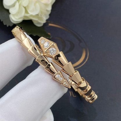 [OAK JURI]SERPENTI BRACELET DIAMONDS PINK GOLD