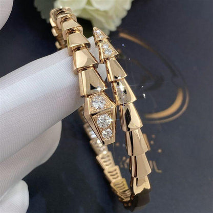 [OAK JURI]SERPENTI BRACELET DIAMONDS PINK GOLD