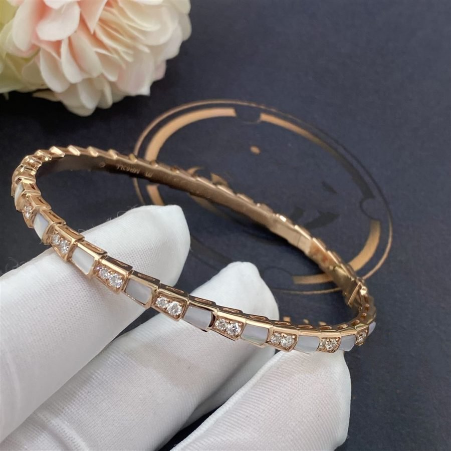[OAK JURI]SERPENTI BRACELET PINK GOLD MOP DIAMOND