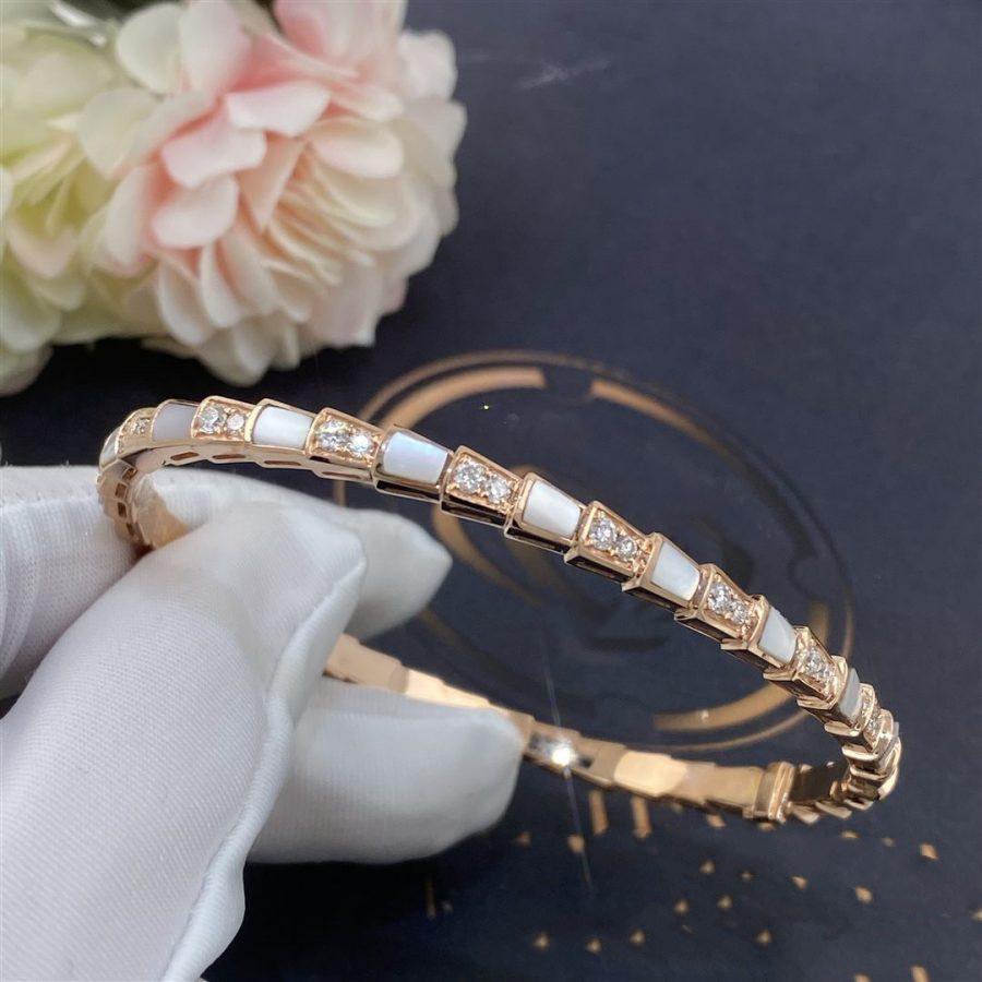 [OAK JURI]SERPENTI BRACELET PINK GOLD MOP DIAMOND