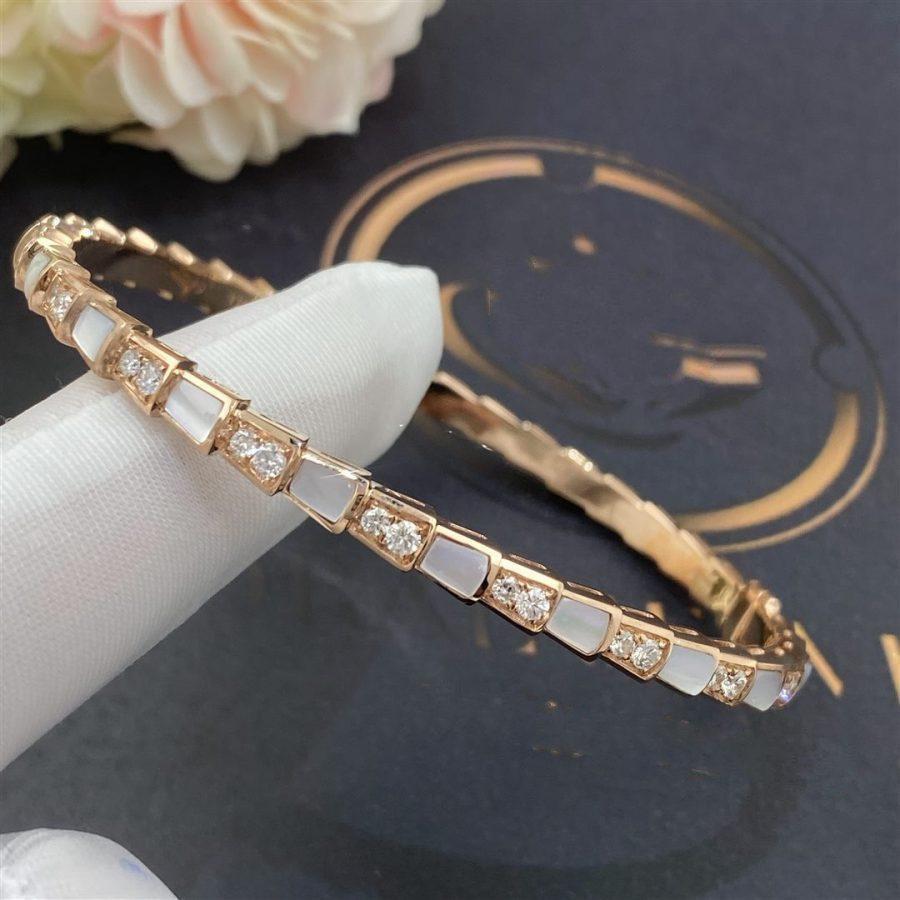 [OAK JURI]SERPENTI BRACELET PINK GOLD MOP DIAMOND