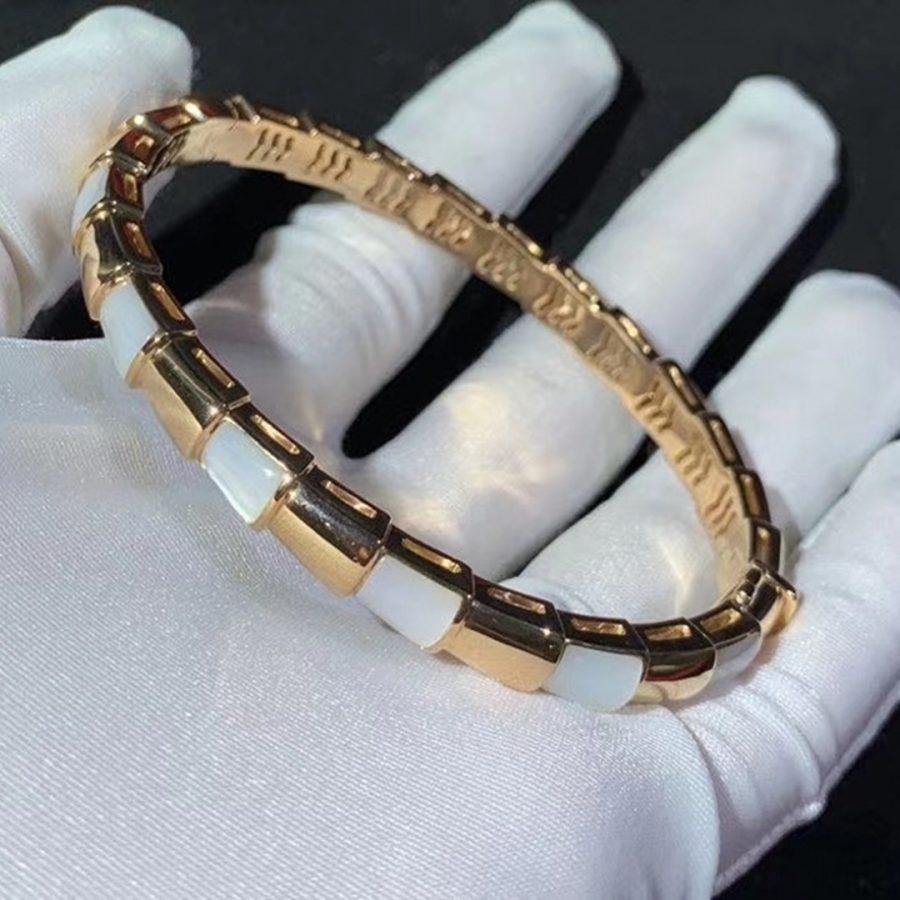 [OAK JURI]SERPENTI BRACELET PINK GOLD MOP