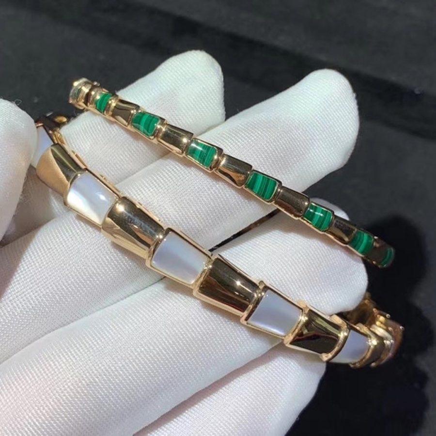 [OAK JURI]SERPENTI BRACELET PINK GOLD MOP