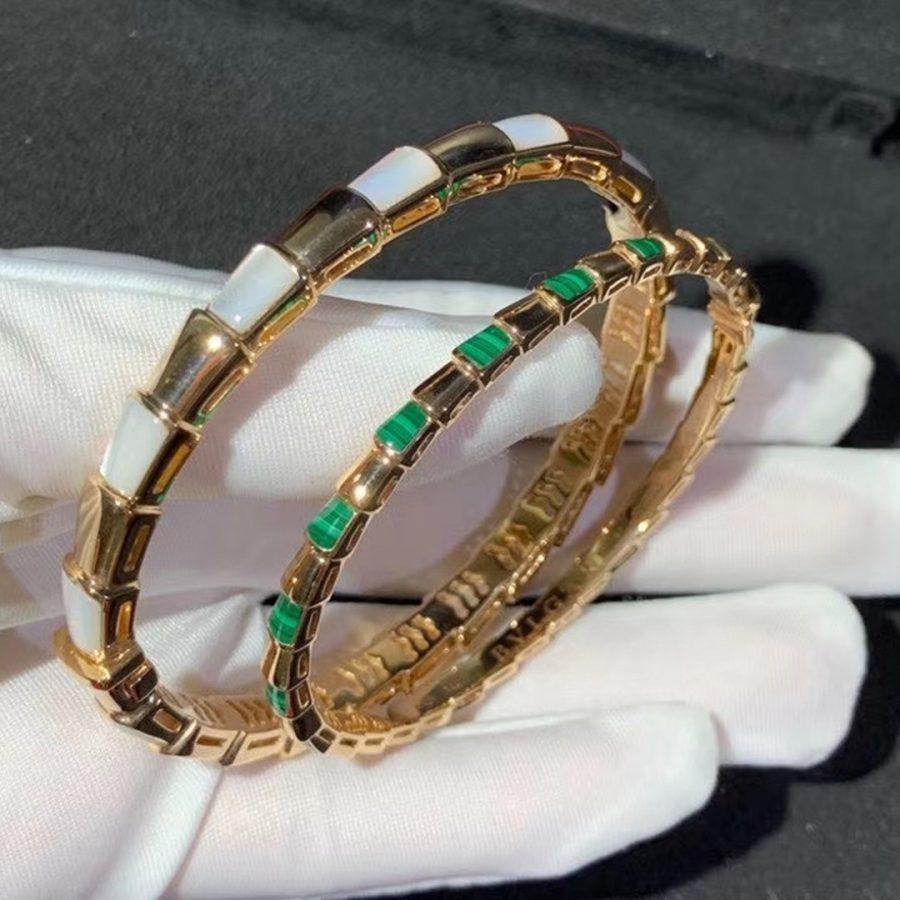 [OAK JURI]SERPENTI BRACELET PINK GOLD MOP