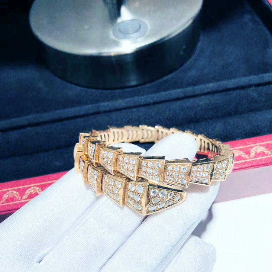 [OAK JURI]SERPENTI BRACELET 8MM PINK GOLD DIAMOND