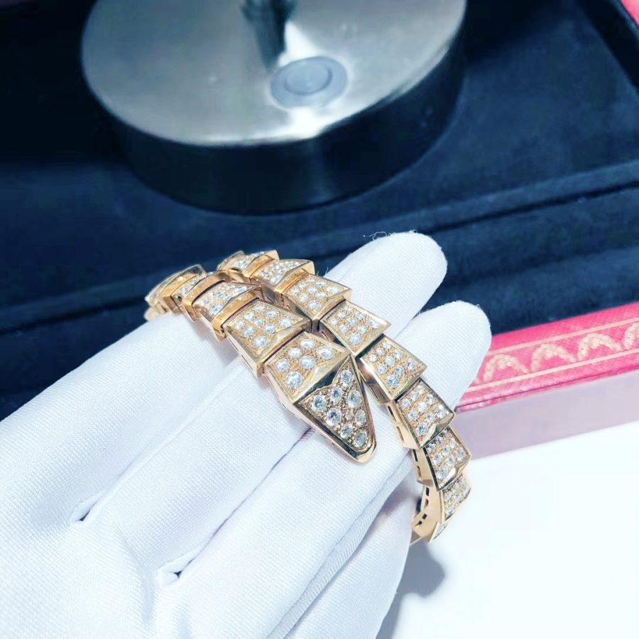[OAK JURI]SERPENTI BRACELET 8MM PINK GOLD DIAMOND