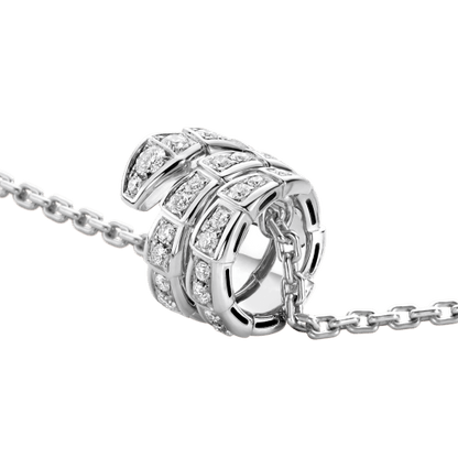 [OAK JURI]SERPENTI  NECKLACE DOUBLE RING DIAMOND