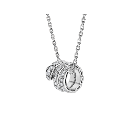 [OAK JURI]SERPENTI  NECKLACE DOUBLE RING DIAMOND