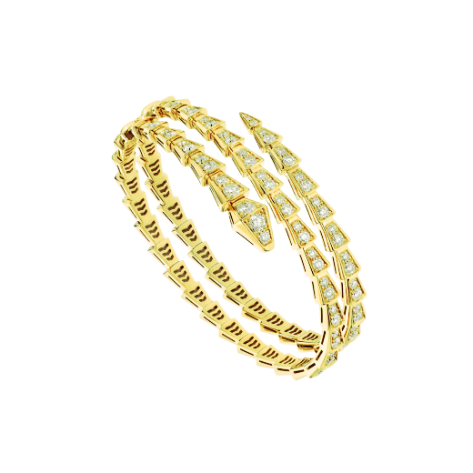 [OAK JURI]SERPENTI BRACELET GOLD DIAMOND DOUBLE ROW