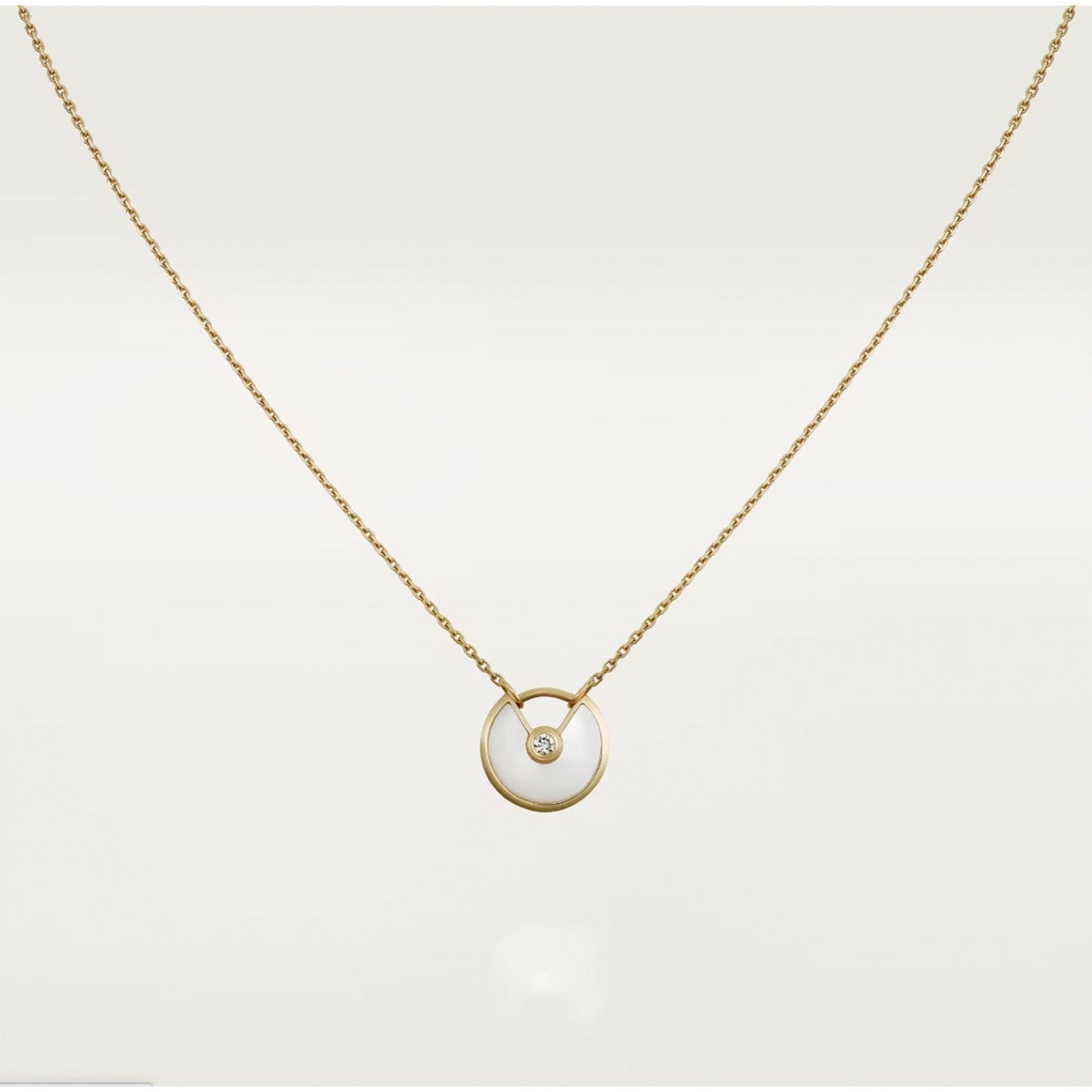 [OAK JURI]AMULETTE ROSE GOLD MOP NECKLACE
