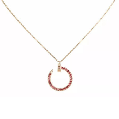 [OAK JURI]JUSTE NECKLACE RED FULL DIAMONDS