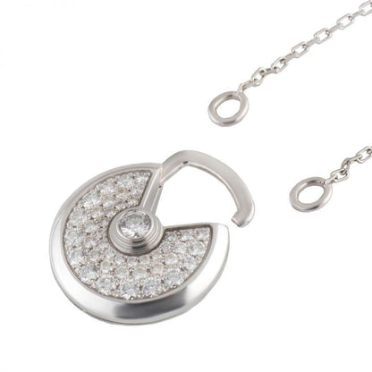 [OAK JURI]AMULETTE SILVER FULL DIAMOND NECKLACE
