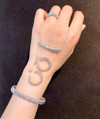 [OAK JURI]CLASH SILVER BRACELET