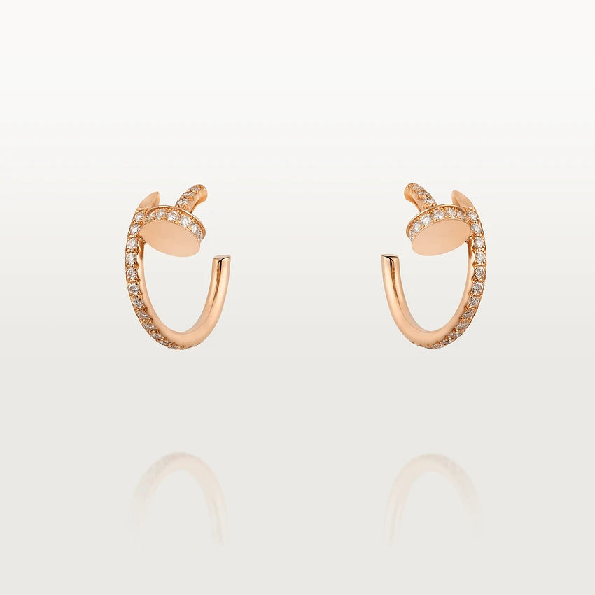 [OAK JURI]JUSTE EARRINGS 12.75MM PINK GOLD DIAMOND