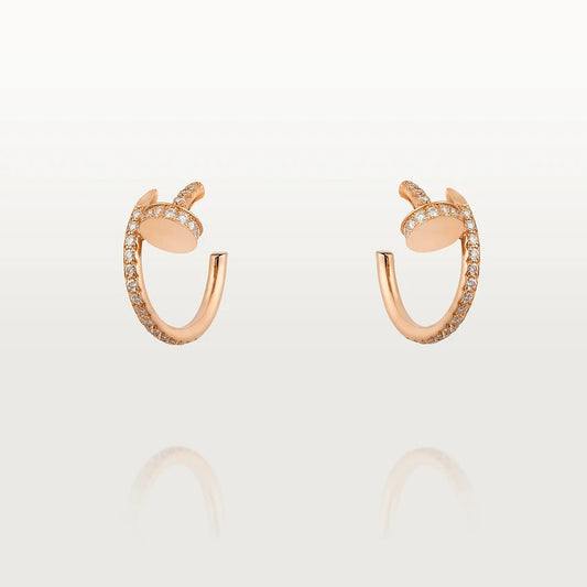 [OAK JURI]JUSTE EARRINGS 12.75MM PINK GOLD DIAMOND