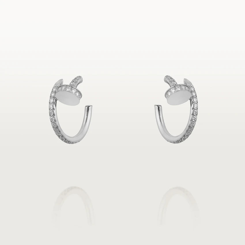 [OAK JURI]JUSTE EARRINGS 12.75MM SILVER DIAMOND