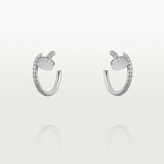 [OAK JURI]JUSTE EARRINGS 12.75MM SILVER DIAMOND