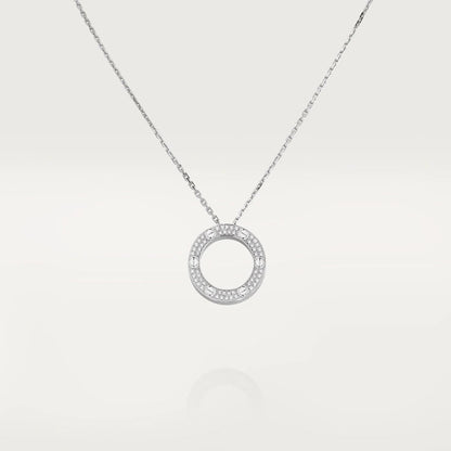 [OAK JURI]LOVE NECKLACE ADJUSTABLE SILVER