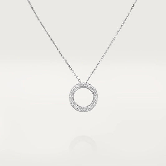 [OAK JURI]LOVE NECKLACE ADJUSTABLE SILVER