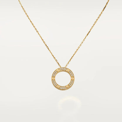 [OAK JURI]LOVE NECKLACE ADJUSTABLE ROSE GOLD