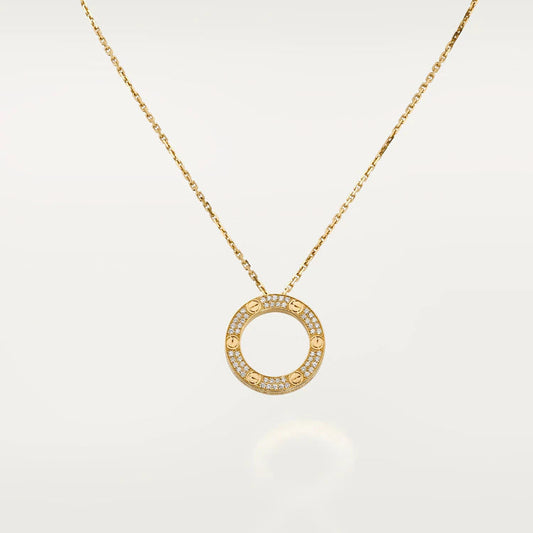 [OAK JURI]LOVE NECKLACE ADJUSTABLE ROSE GOLD