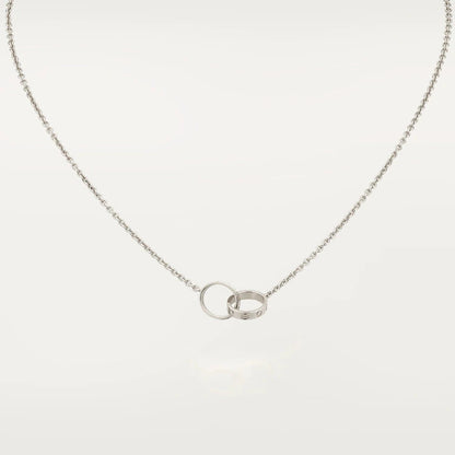 [OAK JURI]LOVE NECKLACE PINK GOLD AND SILVER