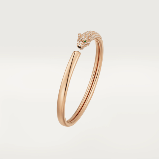 [OAK JURI]PANTHERE ROSE GOLD DIAMOND OPEN BRACELET