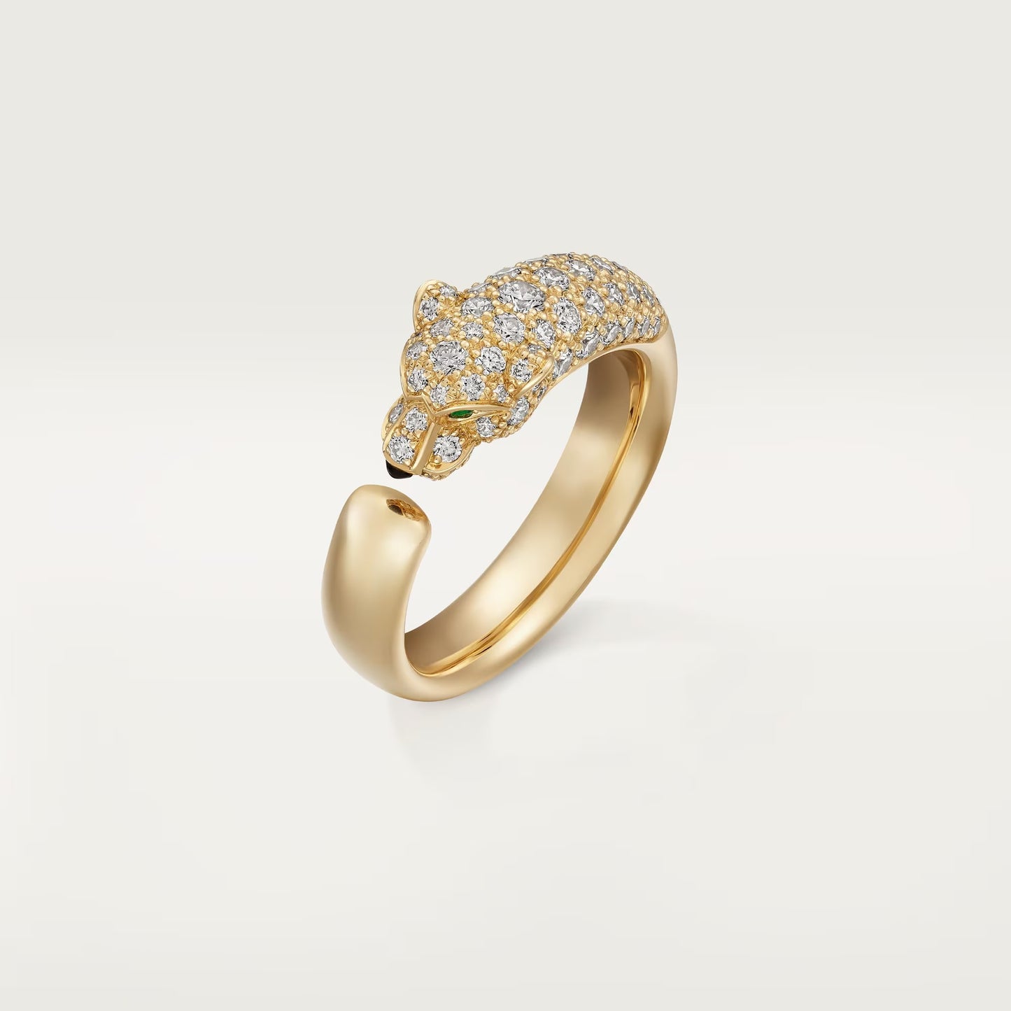 [OAK JURI]PANTHERE HALF DIAMOND SMALL RING