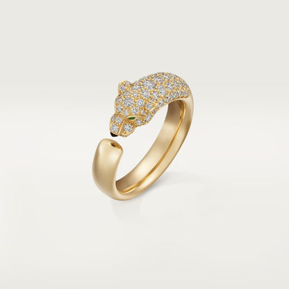 [OAK JURI]PANTHERE HALF DIAMOND SMALL RING