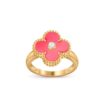 [OAK JURI]CLOVER DIAMOND RING GOLD COLLECTION