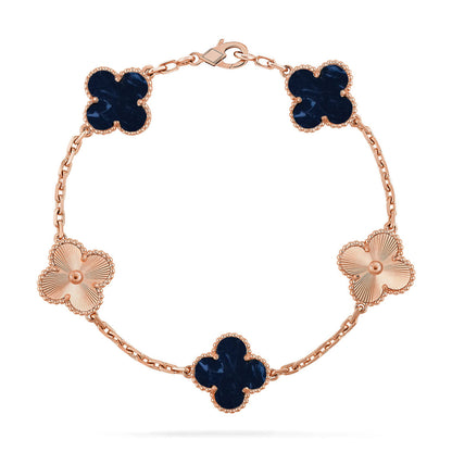 [OAK JURI]CLOVER 5 MOTIF PIETERSITE BRACELET COLLECTION