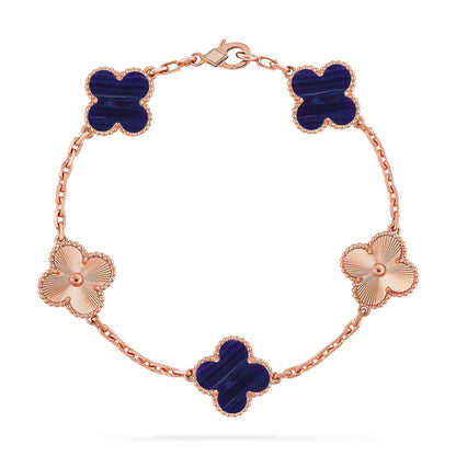 [OAK JURI]CLOVER 5 MOTIF PURPLE STRIPES BRACELET COLLECTION