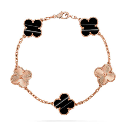 [OAK JURI] CLOVER 5 MOTIF PULSAR STONE BRACELET COLLECTION