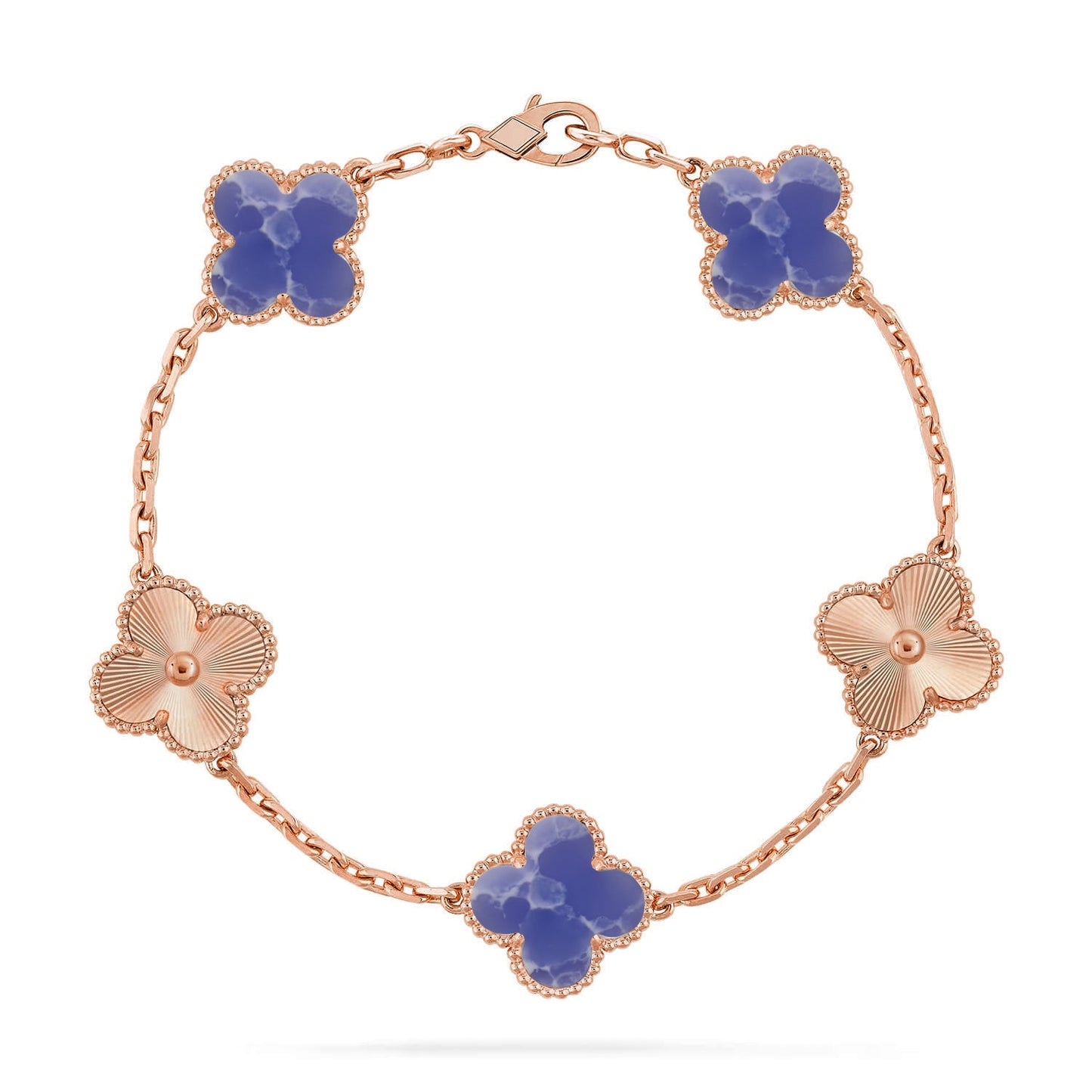 [OAK JURI]CLOVER 5 MOTIF BLUE VEINS BRACELET COLLECTION