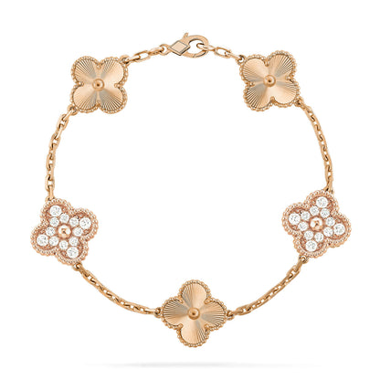 [OAK JURI] CLOVER 5 MOTIF LASER BRACELET COLLECTION