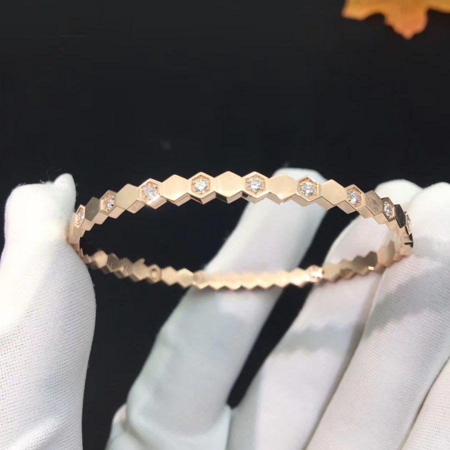 [OAK JURI]BEE LOVE PINK GOLD DIAMOND BRACELET